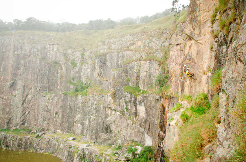 Pedreira Dib rapel 70 metros