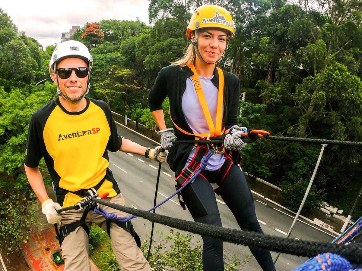 Rapel para iniciantes com acompanhamento do instrutor